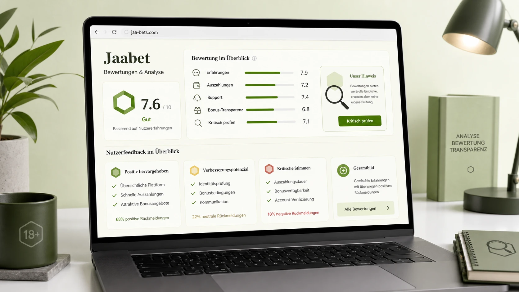 Jaabet Trustpilot und Nutzerbewertungen